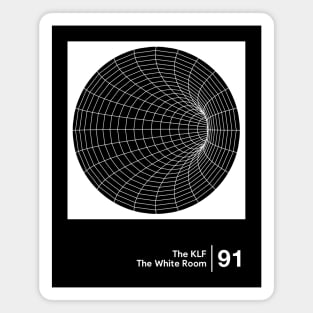 The White Room / Minimalist Graphic Artwork Magnet